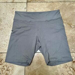 Leggings Depot Womens‎ 1X Light Grey Active Yoga Biker Shorts New With Tags